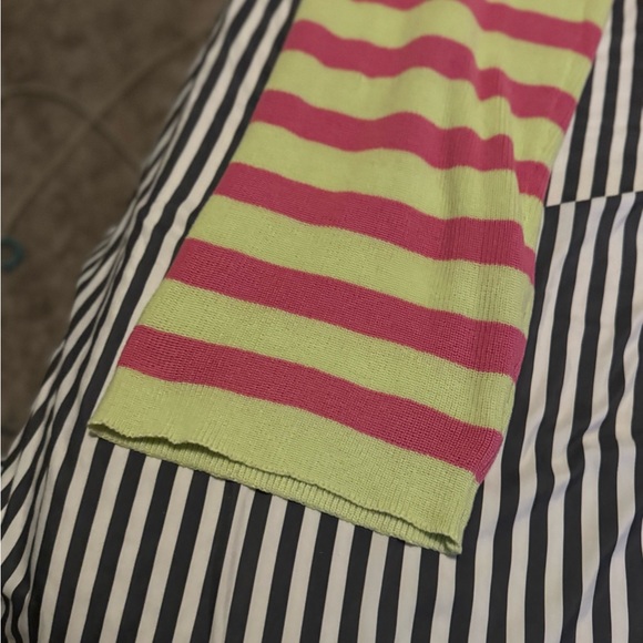 Striped Green and Pink Women's Lounge Set - Picture 4 of 4